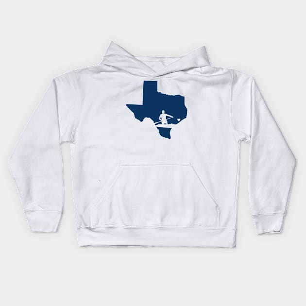 Texas Hurricane Love Support Kids Hoodie by greenoriginals